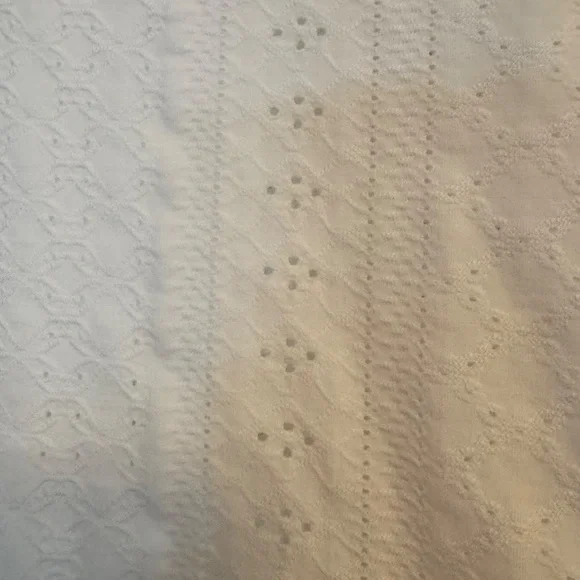 Women's Cupshe Eyelet White Tank Top, Size Small - Picture 3 of 4